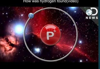 How was hydrogen found(video)
 
