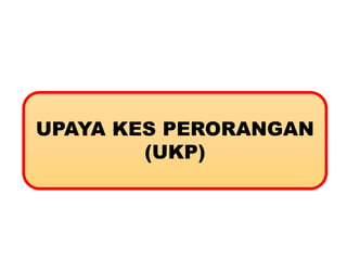 UPAYA KES PERORANGAN
(UKP)
 