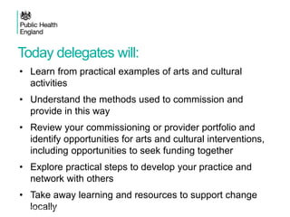 Public Health England on Cultural Commissioning