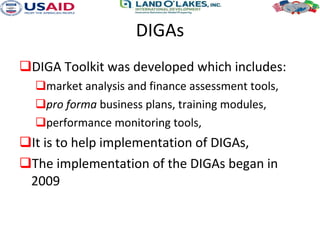 Dairy Value Chain Development