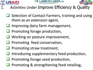 Dairy Value Chain Development