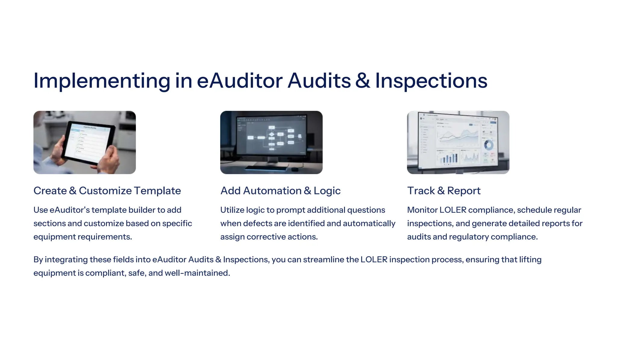 LOLER Inspection checklist with eAuditor Audits & Inspections | PDF