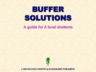 BUFFER
SOLUTIONS
A guide for A level students
© 2004 JONATHAN HOPTON & KNOCKHARDY PUBLISHING
 