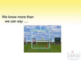 We know more than we can say .... 