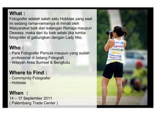 Lomba fotografer di palembang | PPT