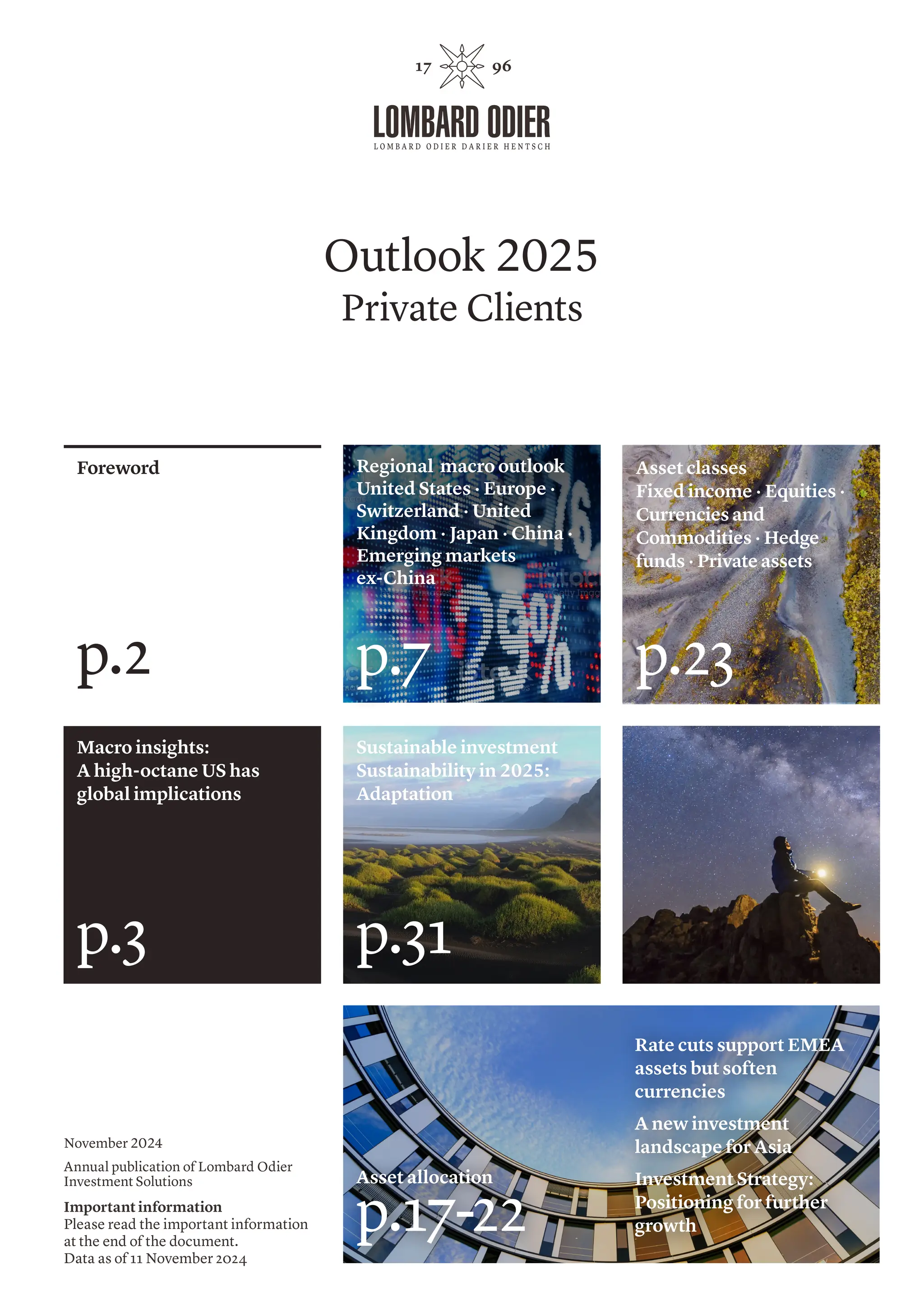 Lombard Odier Outlook 2025 - Private Client | PDF