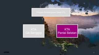 58
Program Pembangunan Detail (F2)
KTA
Gili-Senggigi
KTA
Pantai Selatan
 