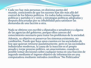 Aunque los publicistas hábiles nos quieran hacer creer lo contrario, en las economías actuales , basadas en el dinero, las consecuencias para el ser humano de la introducción de nuevas tecnologías rara  vez preocupan a los que las introducen.    En un sistema monetario  como el actual, donde la meta principal es la ganancia  y mantener la ventaja competitiva,  y que en resumidas cuentas, es todo lo que importa. Los problemas sociales  y  de salud que surgen del desempleo masivo de personas que se han tornado obsoletas por la automatización son considerados irrelevantes, si es que llegan a ser considerados.