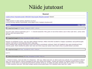 Näide jututoast
 