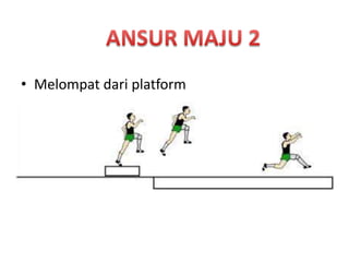 • Melompat dari platform
 