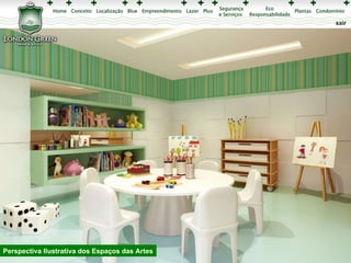 Perspectiva Ilustrativa dos Espaços das Artes 