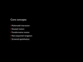 The times are a-changing in the interface