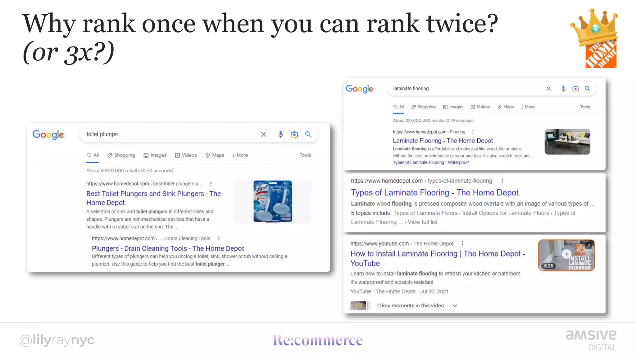 Why rank once when you can rank twice?
(or 3x?)
 