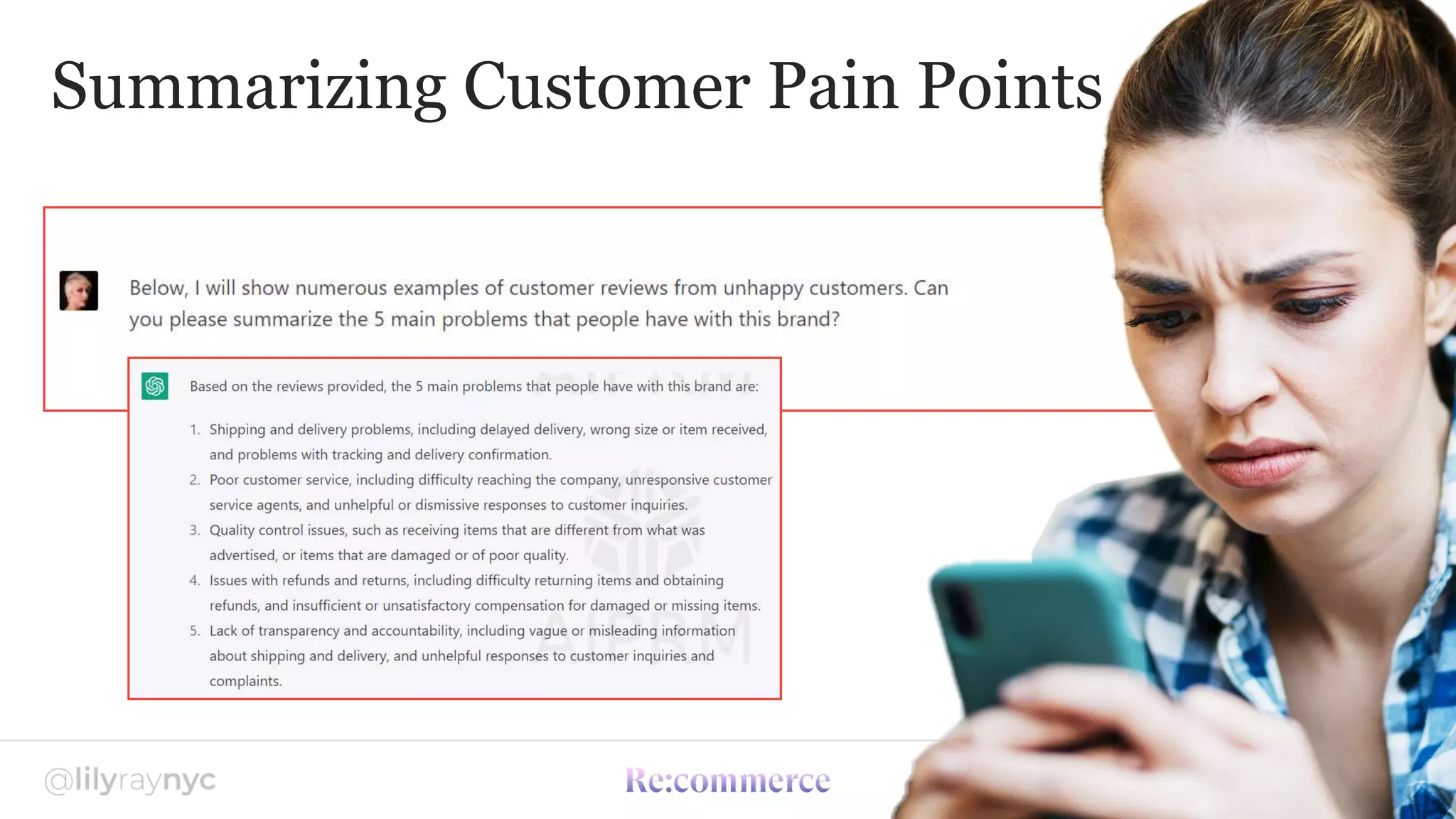 Summarizing Customer Pain Points
 