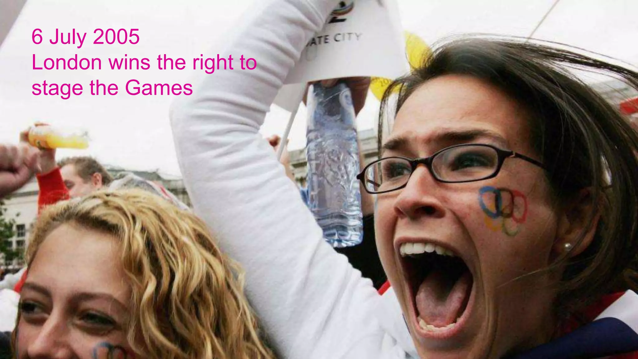 Agenda
Agenda

The context
Our Games-time ambition
Our achievement
 