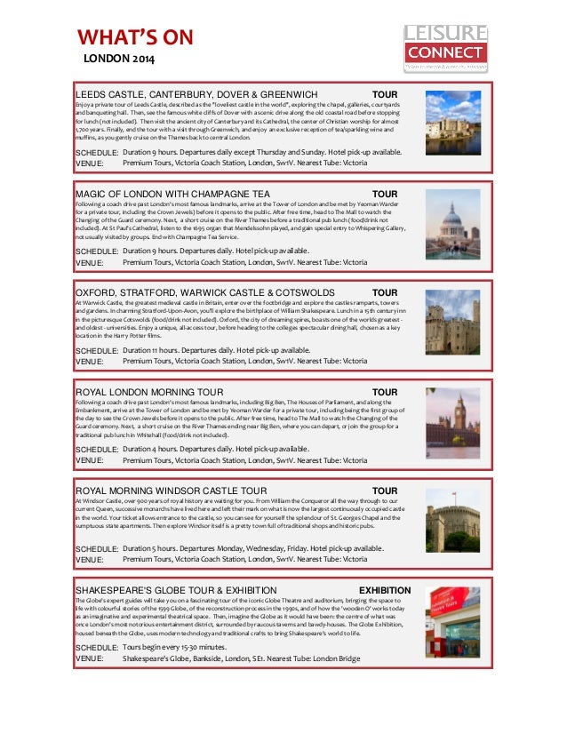 London 2014 Theater Entertainment Schedule London 2014 Theater Entertainment Schedule