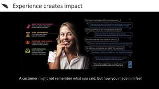10.05.2017
Native, Content und Haltung - Johannes Ceh -
www.StrengthandBalance.com
Experience creates impact
A customer mi...
