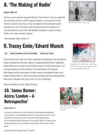 London art exhibitions 2021