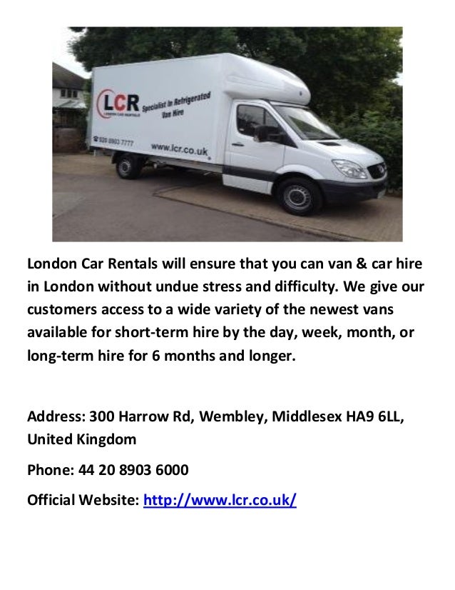 London Car Rentals Ltd : Van Rental London