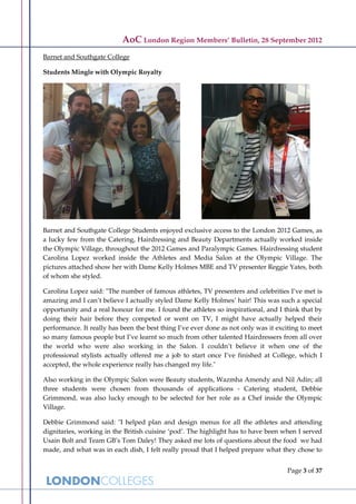 London Colleges and the games 2012 | PDF