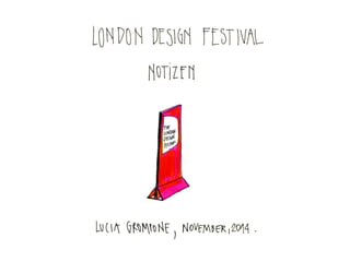 Unterwegs beim London Design Festival 2014, Lucía Grompone