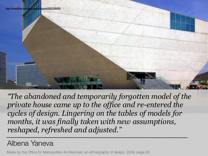 Rem Koolhaas designing the design process