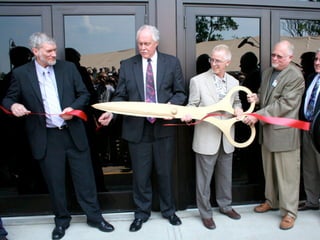 They even had a ribbon-cutting
 
