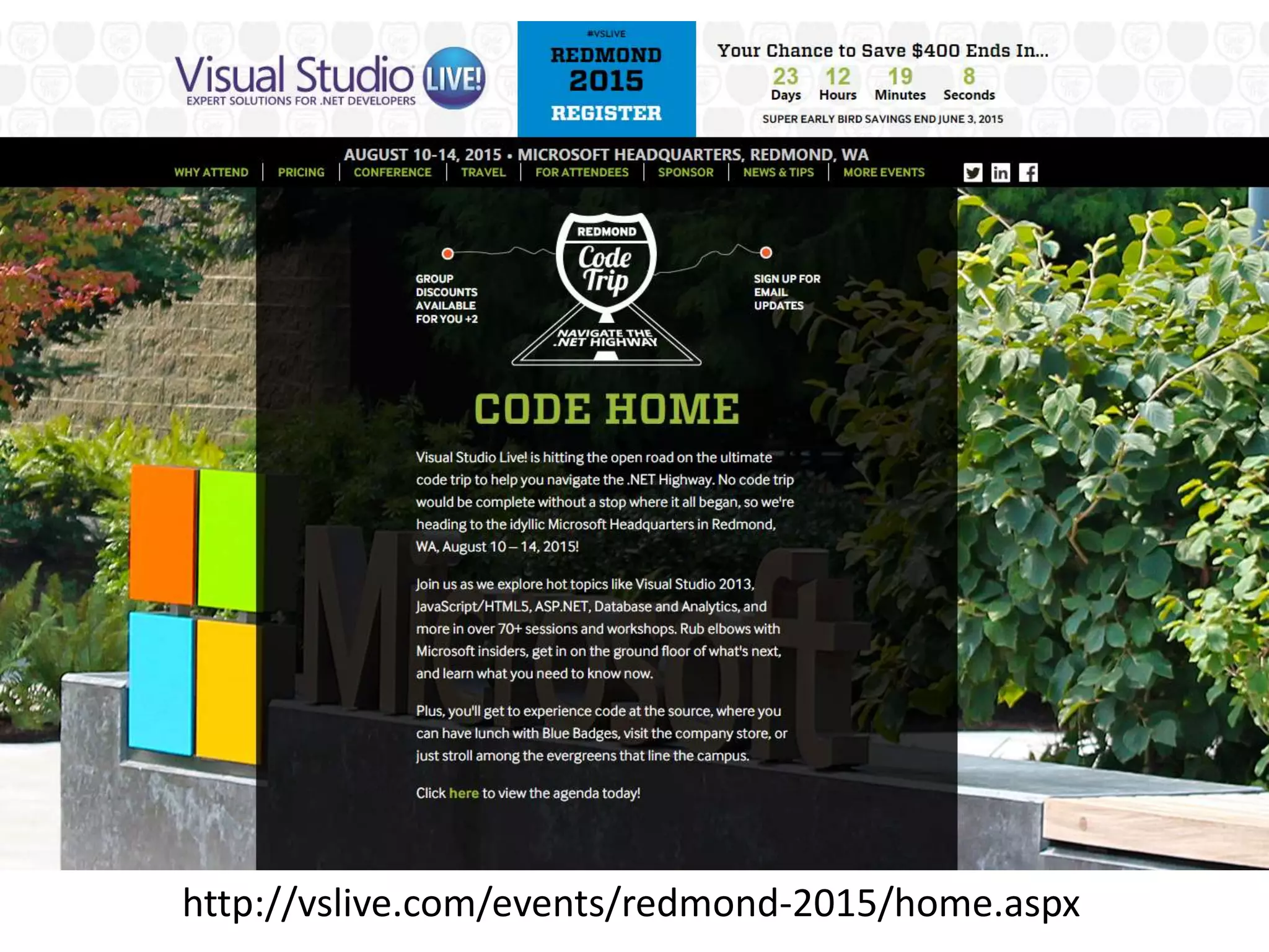 http://vslive.com/events/redmond-2015/home.aspx
 