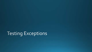 Unit Testing and Mocking using MOQ