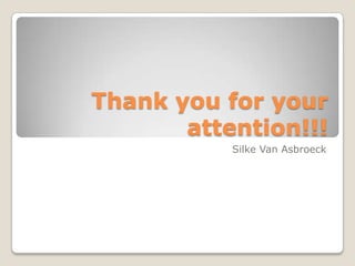Cash Card AccountThankyouforyourattention!!!Silke Van Asbroeck