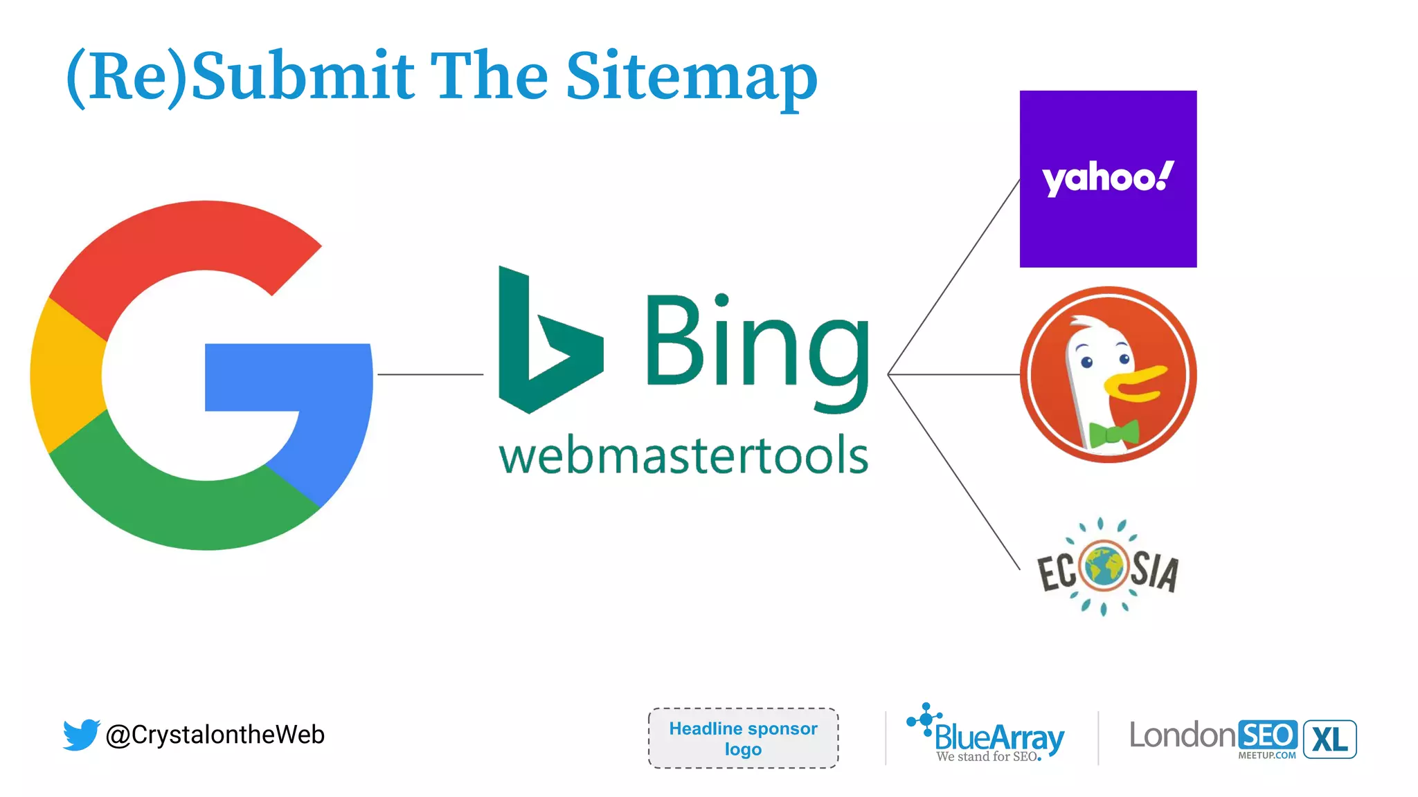 Headline sponsor
logo
@CrystalontheWeb
(Re)Submit The Sitemap
 