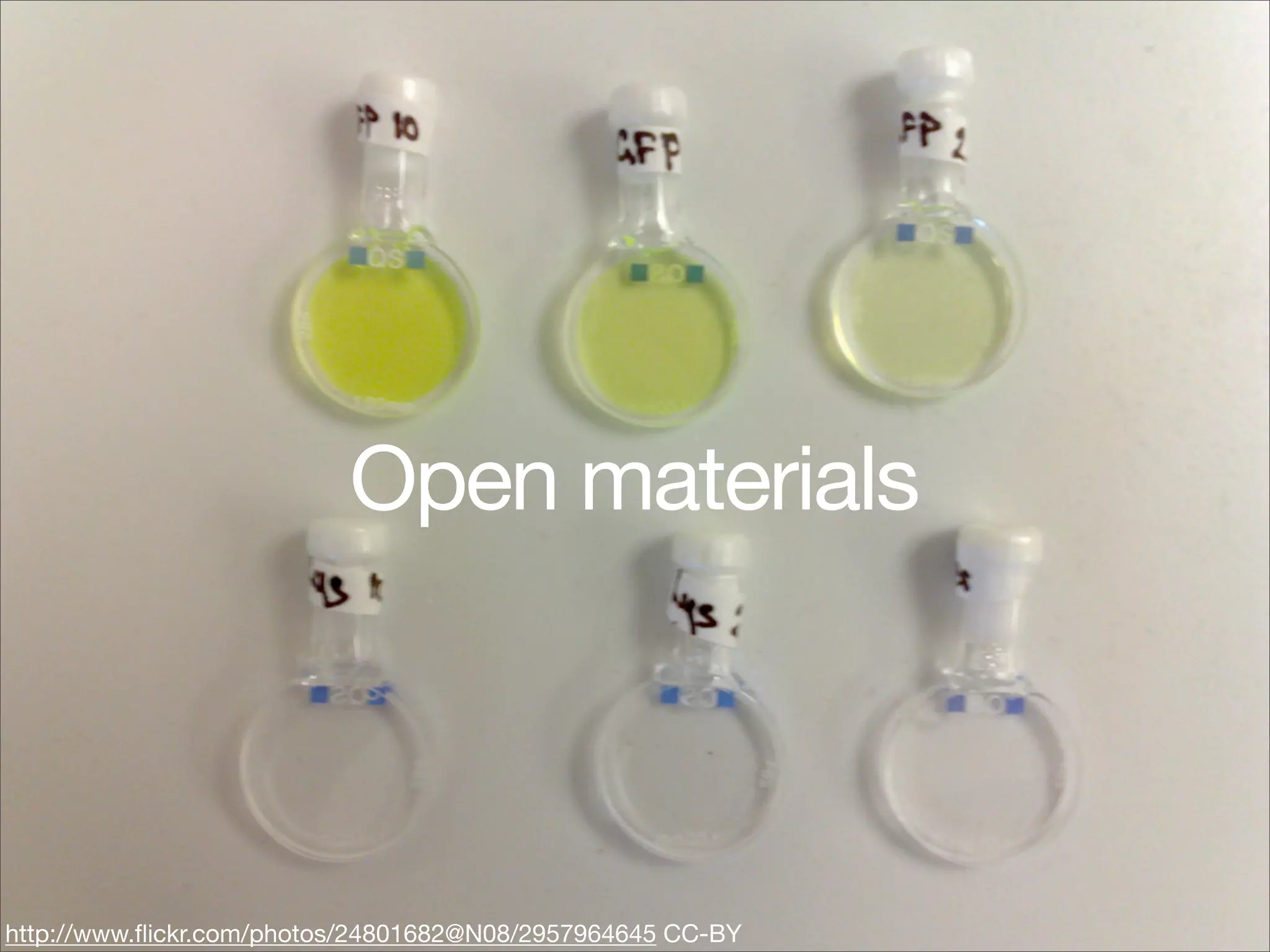 Open materials



http://www.ﬂickr.com/photos/24801682@N08/2957964645 CC-BY
 