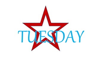TUESDAY
 