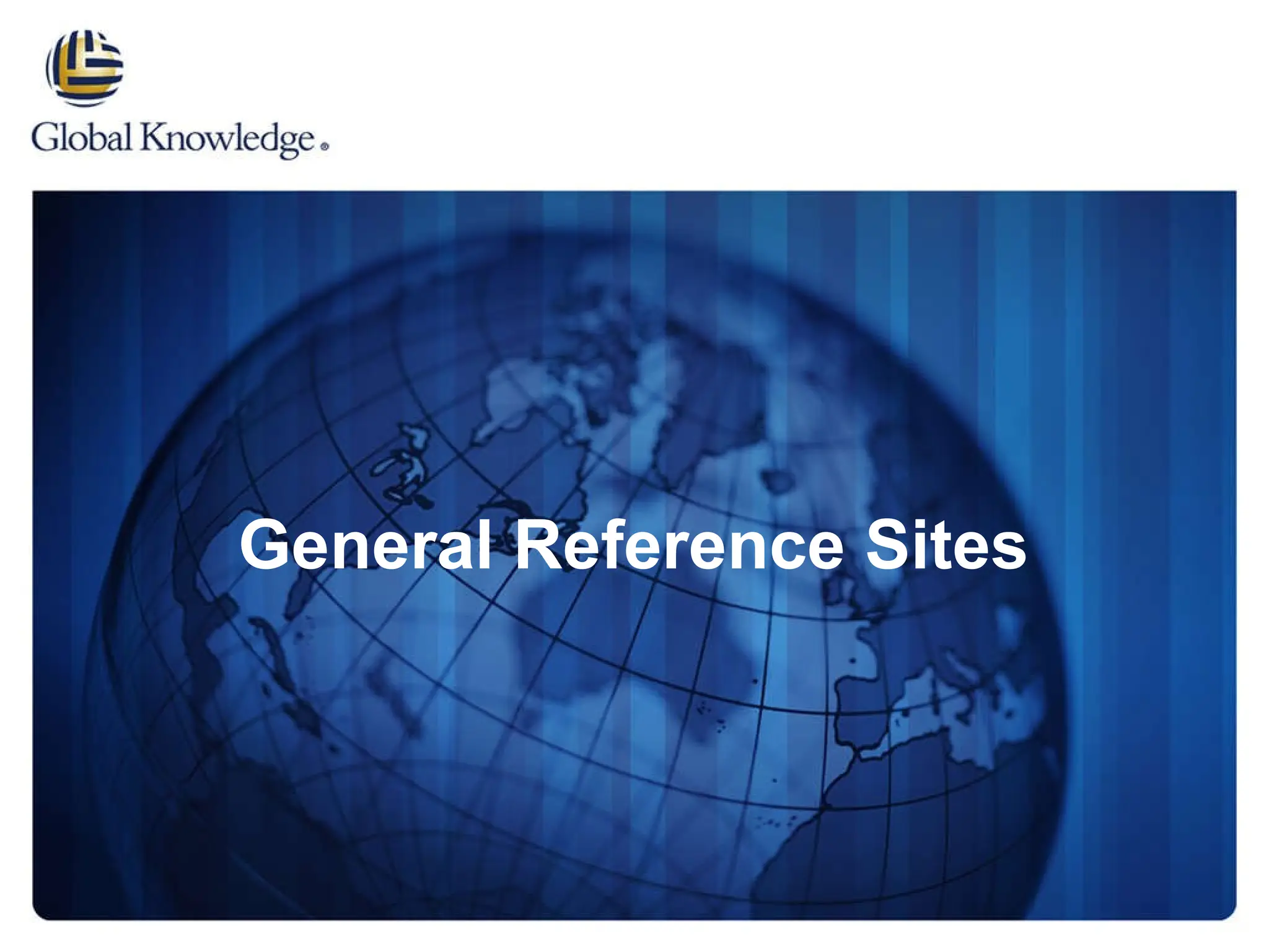 General Reference Sites 