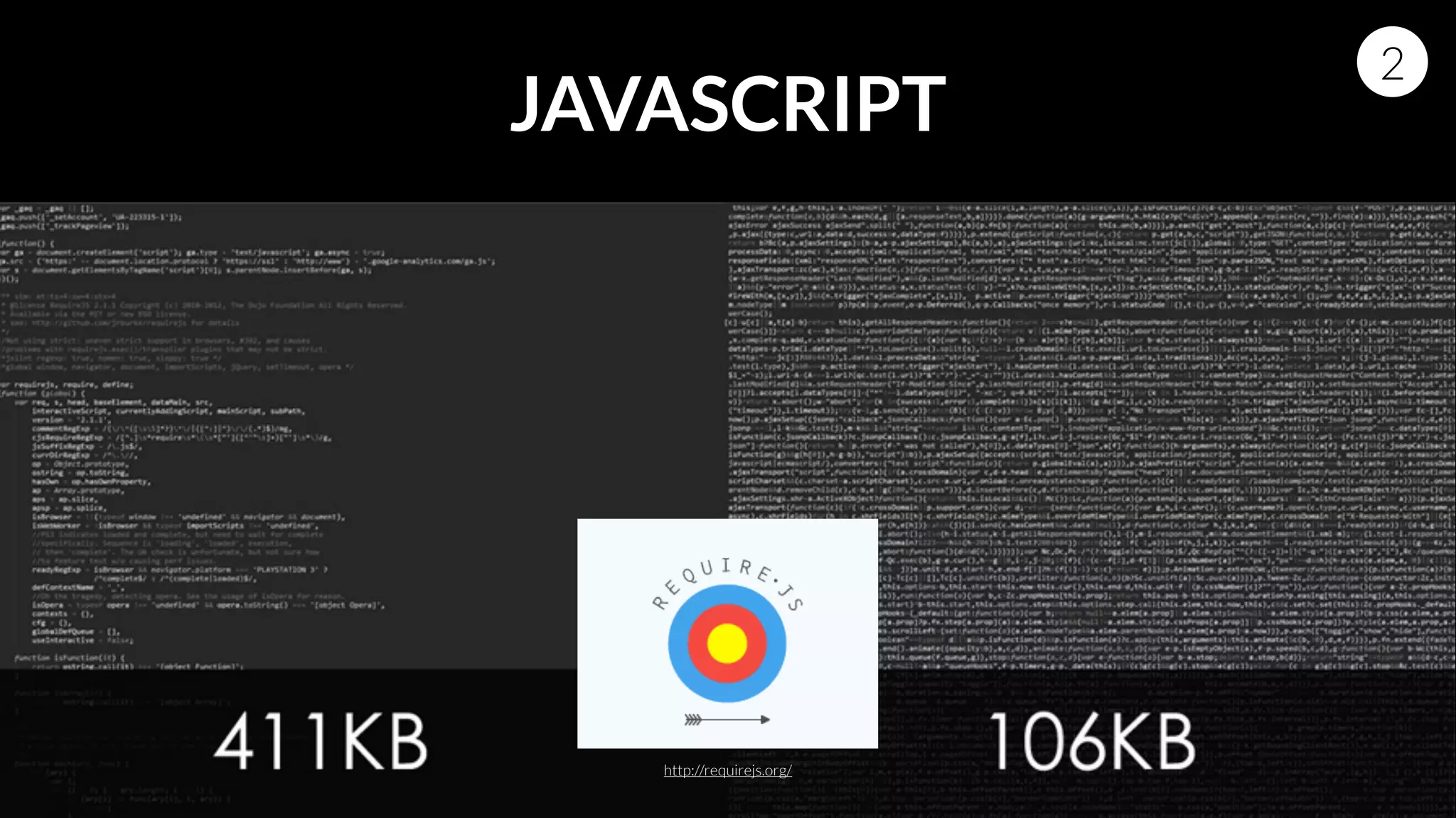 JAVASCRIPT
2
http://requirejs.org/
 