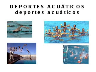 D E P O R T E S A C U Á T IC O S
  d e p o r t e s a c u á t ic o s
 