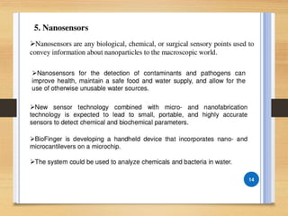 NANOTECHNOLOGY IN WASTE WATER TREATMENT | PPTX