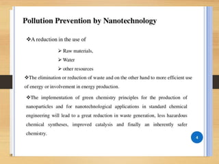 NANOTECHNOLOGY IN WASTE WATER TREATMENT | PPTX