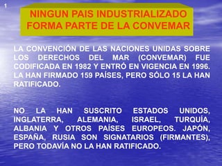 Lo negativo de la convemar | PPT