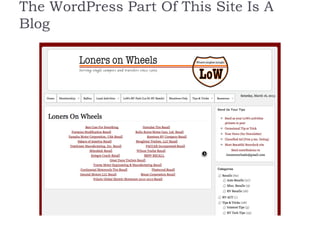 The WordPress Part Of This Site Is A
Blog
 