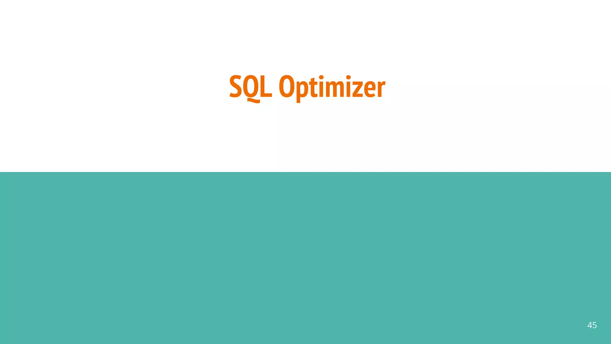 SQL Optimizer
45
 