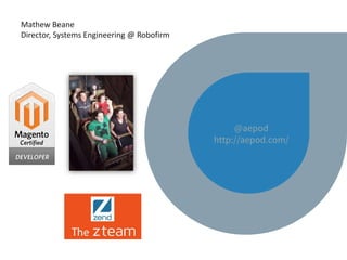 Mathew Beane
Director, Systems Engineering @ Robofirm
 