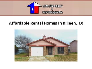Affordable Rental Homes In Killeen, TX
 