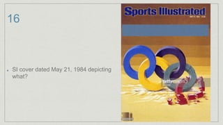 16
SI cover dated May 21, 1984 depicting
what?
 