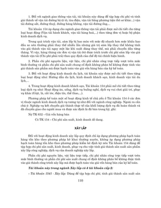 1. §èi víi ngµnh giao th«ng vËn t¶i, tµi kho¶n nµy dïng ®Ó tËp hîp chi phÝ vµ tÝnh
gi¸ thµnh vÒ vËn t¶i ®−êng bé (« t«, tµu ®iÖn, vËn t¶i b»ng ph−¬ng tiÖn th« s¬ kh¸c...) vËn
t¶i ®−êng s¾t, ®−êng thuû, ®−êng hµng kh«ng, vËn t¶i ®−êng èng,...
      Tµi kho¶n 154 ¸p dông cho ngµnh giao th«ng vËn t¶i ph¶i ®−îc më chi tiÕt cho tõng
lo¹i ho¹t ®éng (VËn t¶i hµnh kh¸ch, vËn t¶i hµng ho¸,...) theo tõng ®¬n vÞ hoÆc bé phËn
kinh doanh dÞch vô.
     Trong qu¸ tr×nh vËn t¶i, s¨m lèp bÞ hao mßn víi møc ®é nhanh h¬n møc khÊu hao
®Çu xe nªn th−êng ph¶i thay thÕ nhiÒu lÇn nh−ng gi¸ trÞ s¨m lèp thay thÕ kh«ng tÝnh
vµo gi¸ thµnh vËn t¶i ngay mét lóc khi xuÊt dïng thay thÕ, mµ ph¶i chuyÓn dÇn tõng
th¸ng. V× vËy, hµng th¸ng c¸c ®¬n vÞ vËn t¶i «t« ®−îc trÝch tr−íc chi phÝ s¨m lèp vµo gi¸
thµnh vËn t¶i (Chi phÝ ph¶i tr¶) theo quy ®Þnh cña chÕ ®é tµi chÝnh hiÖn hµnh.
      2. PhÇn chi phÝ nguyªn liÖu, vËt liÖu, chi phÝ nh©n c«ng trùc tiÕp v−ît trªn møc
b×nh th−êng vµ phÇn chi phÝ s¶n xuÊt chung cè ®Þnh kh«ng ph©n bæ kh«ng ®−îc tÝnh vµo
gi¸ thµnh s¶n phÈm mµ ®−îc h¹ch to¸n vµo gi¸ vèn hµng b¸n cña kú kÕ to¸n.
       3. §èi víi ho¹t ®éng kinh doanh du lÞch, tµi kho¶n nµy ®−îc më chi tiÕt theo tõng
lo¹i ho¹t ®éng nh−: H−íng dÉn du lÞch, kinh doanh kh¸ch s¹n, kinh doanh vËn t¶i du
lÞch,...
      4. Trong ho¹t ®éng kinh doanh kh¸ch s¹n, Tµi kho¶n 154 ph¶i më chi tiÕt theo tõng
lo¹i dÞch vô nh−: Ho¹t ®éng ¨n, uèng, dÞch vô buång nghØ, dÞch vô vui ch¬i gi¶i trÝ, phôc
vô kh¸c (GiÆt, lµ, c¾t tãc, ®iÖn tÝn, thÓ thao,...).
      Ph−¬ng ph¸p kÕ to¸n mét sè ho¹t ®éng kinh tÕ chñ yÕu ë Tµi kho¶n 154 ë c¸c ®¬n
vÞ thuéc ngµnh kinh doanh dÞch vô t−¬ng tù nh− ®èi víi ngµnh c«ng nghiÖp. Ngoµi ra cÇn
chó ý: NghiÖp vô kÕt chuyÓn gi¸ thµnh thùc tÕ cña khèi l−îng dÞch vô ®· hoµn thµnh vµ
®· chuyÓn giao cho ng−êi mua vµ ®−îc x¸c ®Þnh lµ ®· b¸n trong kú, ghi:
     Nî TK 632 - Gi¸ vèn hµng b¸n
          Cã TK 154 - Chi phÝ s¶n xuÊt, kinh doanh dë dang.

                                         X©y l¾p

      §èi víi ho¹t ®éng kinh doanh x©y l¾p quy ®Þnh chØ ¸p dông ph−¬ng ph¸p h¹ch to¸n
hµng tån kho theo ph−¬ng ph¸p kª khai th−êng xuyªn, kh«ng ¸p dông ph−¬ng ph¸p
h¹ch to¸n hµng tån kho theo ph−¬ng ph¸p kiÓm kª ®Þnh kú nªn Tµi kho¶n 154 dïng ®Ó
tËp hîp chi phÝ s¶n xuÊt, kinh doanh, phôc vô cho viÖc tÝnh gi¸ thµnh s¶n xuÊt s¶n phÈm
x©y l¾p c«ng nghiÖp, dÞch vô cña doanh nghiÖp x©y l¾p.
      PhÇn chi phÝ nguyªn liÖu, vËt liÖu trùc tiÕp, chi phÝ nh©n c«ng trùc tiÕp v−ît trªn
møc b×nh th−êng vµ phÇn chi phÝ s¶n xuÊt chung cè ®Þnh kh«ng ph©n bæ kh«ng ®−îc tÝnh
vµo gi¸ thµnh c«ng tr×nh x©y l¾p mµ ®−îc h¹ch to¸n vµo gi¸ vèn hµng b¸n cña kú kÕ to¸n.
     Tµi kho¶n nµy trong ngµnh X©y l¾p cã 4 tµi kho¶n cÊp 2:
     - Tµi kho¶n 1541 - X©y l¾p: Dïng ®Ó tËp hîp chi phÝ, tÝnh gi¸ thµnh s¶n xuÊt s¶n

                                           110
 