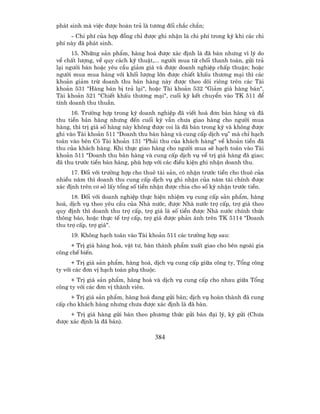 ph¸t sinh mµ viÖc ®−îc hoµn tr¶ lµ t−¬ng ®èi ch¾c ch¾n;
     - Chi phÝ cña hîp ®ång chØ ®−îc ghi nhËn lµ chi phÝ trong kú khi c¸c chi
phÝ nµy ®· ph¸t sinh.
      15. Nh÷ng s¶n phÈm, hµng ho¸ ®−îc x¸c ®Þnh lµ ®· b¸n nh−ng v× lý do
vÒ chÊt l−îng, vÒ quy c¸ch kü thuËt,... ng−êi mua tõ chèi thanh to¸n, göi tr¶
l¹i ng−êi b¸n hoÆc yªu cÇu gi¶m gi¸ vµ ®−îc doanh nghiÖp chÊp thuËn; hoÆc
ng−êi mua mua hµng víi khèi l−îng lín ®−îc chiÕt khÊu th−¬ng m¹i th× c¸c
kho¶n gi¶m trõ doanh thu b¸n hµng nµy ®−îc theo dâi riªng trªn c¸c Tµi
kho¶n 531 "Hµng b¸n bÞ tr¶ l¹i", hoÆc Tµi kho¶n 532 "Gi¶m gi¸ hµng b¸n",
Tµi kho¶n 521 "ChiÕt khÊu th−¬ng m¹i", cuèi kú kÕt chuyÓn vµo TK 511 ®Ó
tÝnh doanh thu thuÇn.
      16. Tr−êng hîp trong kú doanh nghiÖp ®· viÕt ho¸ ®¬n b¸n hµng vµ ®·
thu tiÒn b¸n hµng nh−ng ®Õn cuèi kú vÉn ch−a giao hµng cho ng−êi mua
hµng, th× trÞ gi¸ sè hµng nµy kh«ng ®−îc coi lµ ®· b¸n trong kú vµ kh«ng ®−îc
ghi vµo Tµi kho¶n 511 “Doanh thu b¸n hµng vµ cung cÊp dÞch vô” mµ chØ h¹ch
to¸n vµo bªn Cã Tµi kho¶n 131 "Ph¶i thu cña kh¸ch hµng" vÒ kho¶n tiÒn ®·
thu cña kh¸ch hµng. Khi thùc giao hµng cho ng−êi mua sÏ h¹ch to¸n vµo Tµi
kho¶n 511 "Doanh thu b¸n hµng vµ cung cÊp dÞch vô vÒ trÞ gi¸ hµng ®· giao;
®· thu tr−íc tiÒn b¸n hµng, phï hîp víi c¸c ®iÒu kiÖn ghi nhËn doanh thu.
      17. §èi víi tr−êng hîp cho thuª tµi s¶n, cã nhËn tr−íc tiÒn cho thuª cña
nhiÒu n¨m th× doanh thu cung cÊp dÞch vô ghi nhËn cña n¨m tµi chÝnh ®−îc
x¸c ®Þnh trªn c¬ së lÊy tæng sè tiÒn nhËn ®−îc chia cho sè kú nhËn tr−íc tiÒn.
      18. §èi víi doanh nghiÖp thùc hiÖn nhiÖm vô cung cÊp s¶n phÈm, hµng
ho¸, dÞch vô theo yªu cÇu cña Nhµ n−íc, ®−îc Nhµ n−íc trî cÊp, trî gi¸ theo
quy ®Þnh th× doanh thu trî cÊp, trî gi¸ lµ sè tiÒn ®−îc Nhµ n−íc chÝnh thøc
th«ng b¸o, hoÆc thùc tÕ trî cÊp, trî gi¸ ®−îc ph¶n ¸nh trªn TK 5114 "Doanh
thu trî cÊp, trî gi¸".
     19. Kh«ng h¹ch to¸n vµo Tµi kho¶n 511 c¸c tr−êng hîp sau:
     + TrÞ gi¸ hµng ho¸, vËt t−, b¸n thµnh phÈm xuÊt giao cho bªn ngoµi gia
c«ng chÕ biÕn.
      + TrÞ gi¸ s¶n phÈm, hµng ho¸, dÞch vô cung cÊp gi÷a c«ng ty, Tæng c«ng
ty víi c¸c ®¬n vÞ h¹ch to¸n phô thuéc.
     + TrÞ gi¸ s¶n phÈm, hµng ho¸ vµ dÞch vô cung cÊp cho nhau gi÷a Tæng
c«ng ty víi c¸c ®¬n vÞ thµnh viªn.
     + TrÞ gi¸ s¶n phÈm, hµng ho¸ ®ang göi b¸n; dÞch vô hoµn thµnh ®· cung
cÊp cho kh¸ch hµng nh−ng ch−a ®−îc x¸c ®Þnh lµ ®· b¸n.
     + TrÞ gi¸ hµng göi b¸n theo ph−¬ng thøc göi b¸n ®¹i lý, ký göi (Ch−a
®−îc x¸c ®Þnh lµ ®· b¸n).

                                     384
 