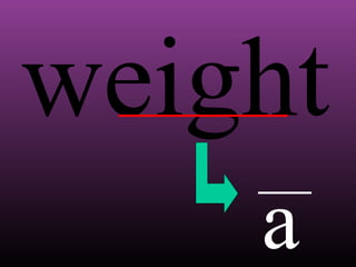 weight
a

 