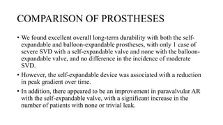 Long-Term Durability of Transcatheter Aortic Valve Prostheses | PPTX