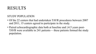 Long-Term Durability of Transcatheter Aortic Valve Prostheses | PPTX