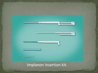 Implanon insertion kit.
 